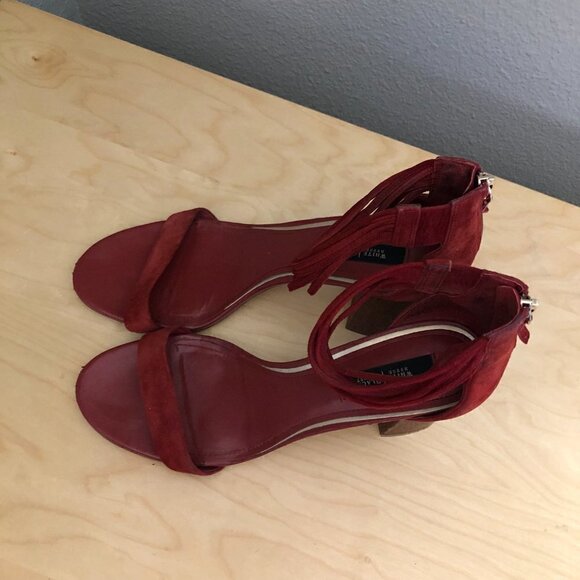 WHBM Margot Ankle Wrap Leather Sandals - Picture 5 of 14